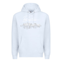 White boston skyline t shirt for women, men, girls & boys Premium Hoodie - linhVisuals
