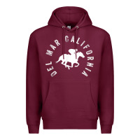Burgundy del mar california horse racing t shirt Premium Hoodie - linhVisuals