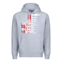 Heather Grey all faster than dialing 911 american flag gun lover for men t shirt Premium Hoodie - linhVisuals