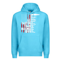 Ocean Blue all faster than dialing 911 american flag gun lover for men t shirt Premium Hoodie - linhVisuals
