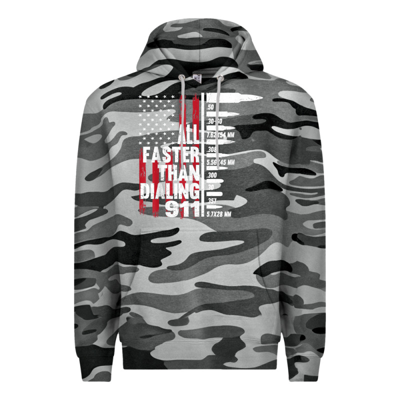 All Faster Than Dialing 911 American Flag Gun Lover For Men T Shirt Premium Hoodie by linhVisuals | Teevron
