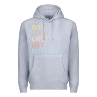 Heather Grey do i look like i fly economy   funny vintage retro premium t shirt Premium Hoodie - linhVisuals