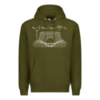 Army Green einstein’s field equations science geek gift idea math lover t shirt Premium Hoodie - linhVisuals