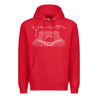 Red einstein’s field equations science geek gift idea math lover t shirt Premium Hoodie - linhVisuals