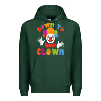 Sports Green down to clown funny circus tank top Premium Hoodie - linhVisuals