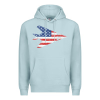 Blue Mist f 117 stealth nighthawk aircraft american flag f117 t shirt Premium Hoodie - linhVisuals