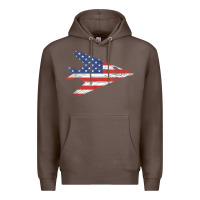 Coffee f 117 stealth nighthawk aircraft american flag f117 t shirt Premium Hoodie - linhVisuals