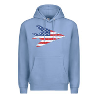 Colony Blue f 117 stealth nighthawk aircraft american flag f117 t shirt Premium Hoodie - linhVisuals