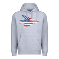 Heather Grey f 117 stealth nighthawk aircraft american flag f117 t shirt Premium Hoodie - linhVisuals