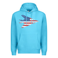 Ocean Blue f 117 stealth nighthawk aircraft american flag f117 t shirt Premium Hoodie - linhVisuals