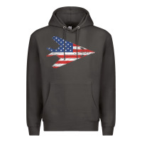 Smoke f 117 stealth nighthawk aircraft american flag f117 t shirt Premium Hoodie - linhVisuals