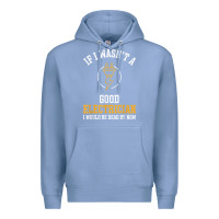 Colony Blue electrician gifts for men & funny electrical design t shirt Premium Hoodie - linhVisuals