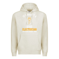 Oatmeal Heather electrician gifts for men & funny electrical design t shirt Premium Hoodie - linhVisuals