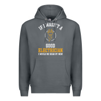 Rock electrician gifts for men & funny electrical design t shirt Premium Hoodie - linhVisuals