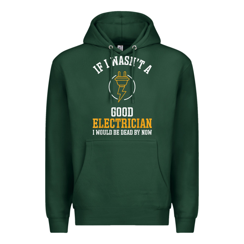 Electrician Gifts For Men & Funny Electrical Design T Shirt Premium Hoodie by linhVisuals | Teevron