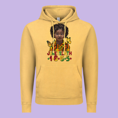 Juneteenth 1865 Black Boy Vintage Hoodie Designed By Barkaloodesign