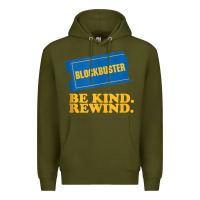 Army Green blockbuster be kind rewind tank top Premium Hoodie - linhVisuals