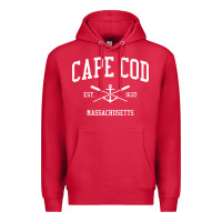 Cardinal cape cod ma vintage crossed oars & boat anchor sports sweatshirt Premium Hoodie - linhVisuals