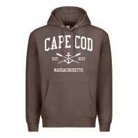 Coffee cape cod ma vintage crossed oars & boat anchor sports sweatshirt Premium Hoodie - linhVisuals