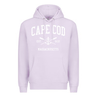 Lilac cape cod ma vintage crossed oars & boat anchor sports sweatshirt Premium Hoodie - linhVisuals