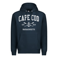 Navy cape cod ma vintage crossed oars & boat anchor sports sweatshirt Premium Hoodie - linhVisuals