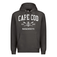 Smoke cape cod ma vintage crossed oars & boat anchor sports sweatshirt Premium Hoodie - linhVisuals