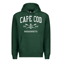 Sports Green cape cod ma vintage crossed oars & boat anchor sports sweatshirt Premium Hoodie - linhVisuals