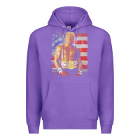 Purple funny boxer trump trump rocky meme t shirt Premium Hoodie - linhVisuals