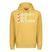 Antique Gold grumpy old veteran patriotic american military veteran t shirt Premium Hoodie - linhVisuals
