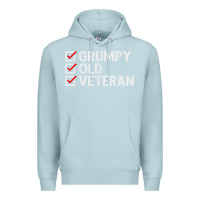 Blue Mist grumpy old veteran patriotic american military veteran t shirt Premium Hoodie - linhVisuals