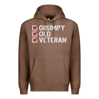 Chestnut grumpy old veteran patriotic american military veteran t shirt Premium Hoodie - linhVisuals