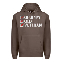 Coffee grumpy old veteran patriotic american military veteran t shirt Premium Hoodie - linhVisuals
