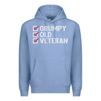Colony Blue grumpy old veteran patriotic american military veteran t shirt Premium Hoodie - linhVisuals