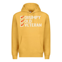 Mustard grumpy old veteran patriotic american military veteran t shirt Premium Hoodie - linhVisuals