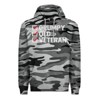 Slate Camo grumpy old veteran patriotic american military veteran t shirt Premium Hoodie - linhVisuals