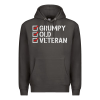 Smoke grumpy old veteran patriotic american military veteran t shirt Premium Hoodie - linhVisuals