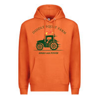 Carrot diddly squat farm green, tractor tee for farmer t shirt Premium Hoodie - linhVisuals