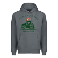 Rock diddly squat farm green, tractor tee for farmer t shirt Premium Hoodie - linhVisuals