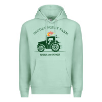 Seafoam diddly squat farm green, tractor tee for farmer t shirt Premium Hoodie - linhVisuals