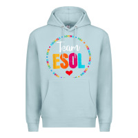 Blue Mist back to school teachers crew students   team esol teacher t shirt Premium Hoodie - linhVisuals