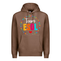Chestnut back to school teachers crew students   team esol teacher t shirt Premium Hoodie - linhVisuals