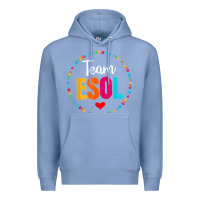 Colony Blue back to school teachers crew students   team esol teacher t shirt Premium Hoodie - linhVisuals