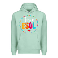 Seafoam back to school teachers crew students   team esol teacher t shirt Premium Hoodie - linhVisuals