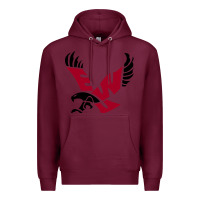 Burgundy The eastern washington eagles Premium Hoodie - linhVisuals