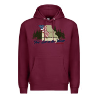 Burgundy fort leonard wood fort lost in the woods missouri pullover hoodie Premium Hoodie - linhVisuals