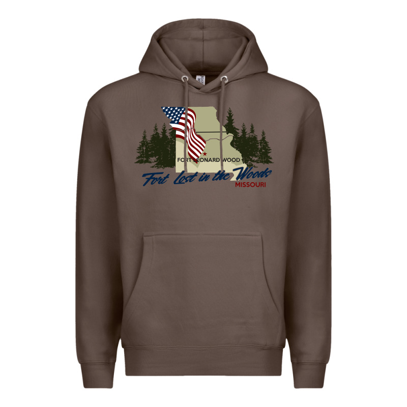 Fort Leonard Wood Fort Lost In The Woods Missouri Pullover Hoodie Premium Hoodie by linhVisuals | Teevron
