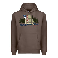 Coffee fort leonard wood fort lost in the woods missouri pullover hoodie Premium Hoodie - linhVisuals