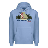 Colony Blue fort leonard wood fort lost in the woods missouri pullover hoodie Premium Hoodie - linhVisuals