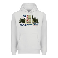 Dove Grey fort leonard wood fort lost in the woods missouri pullover hoodie Premium Hoodie - linhVisuals