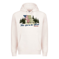 Pale Pink fort leonard wood fort lost in the woods missouri pullover hoodie Premium Hoodie - linhVisuals